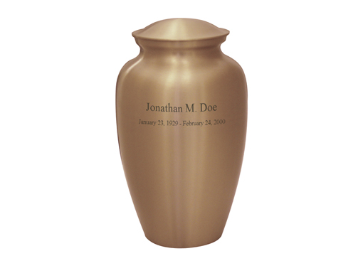 Satin Gold Engraved